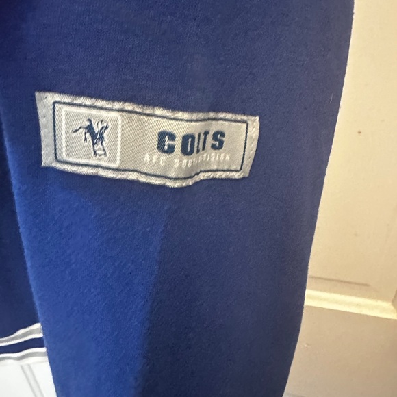Blue and white Indianapolis Colts Embroidered NFL Team Hoodie - Picture 4 of 11